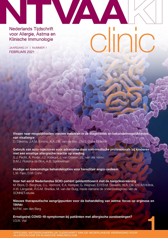 Nederlands Tijdschrift Voor Allergie Astma En Klinische Immunologie Ariez Publishing
